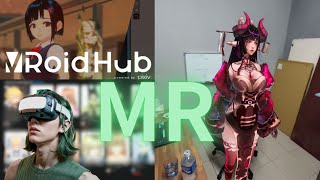Meta Quest 3 VRoid Hub 網頁模擬 3D 模型 Meta Quest 3 VRoid Hub 網頁模擬 3D 模型