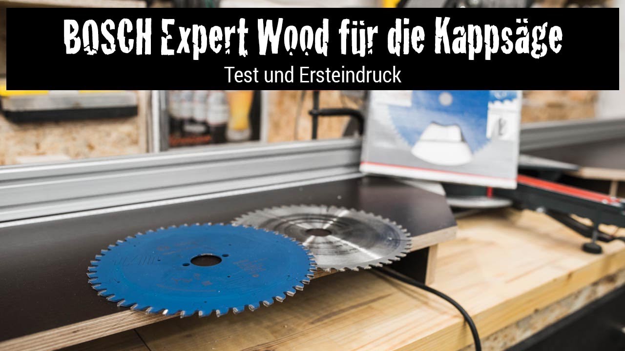 BOSCH Expert Wood Sägeblatt Schnitttest mit der Kappsäge GCM 8 SJL Paneelsäge