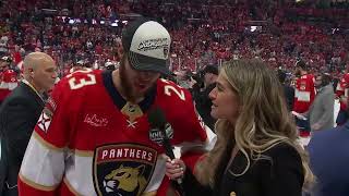 Carter Verhaeghe talks winning the Stanley Cup