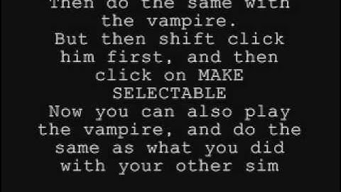 Sims 2 How to become a Vampire!