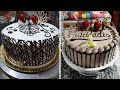 COMO DECORAR UN PASTEL DE CHOCOLATE FACIL| cake decorating ideas with chocolate