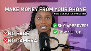 This SHYAPPROVED Side Hustle Makes $500+/Day (NO CAMERA NEEDED)