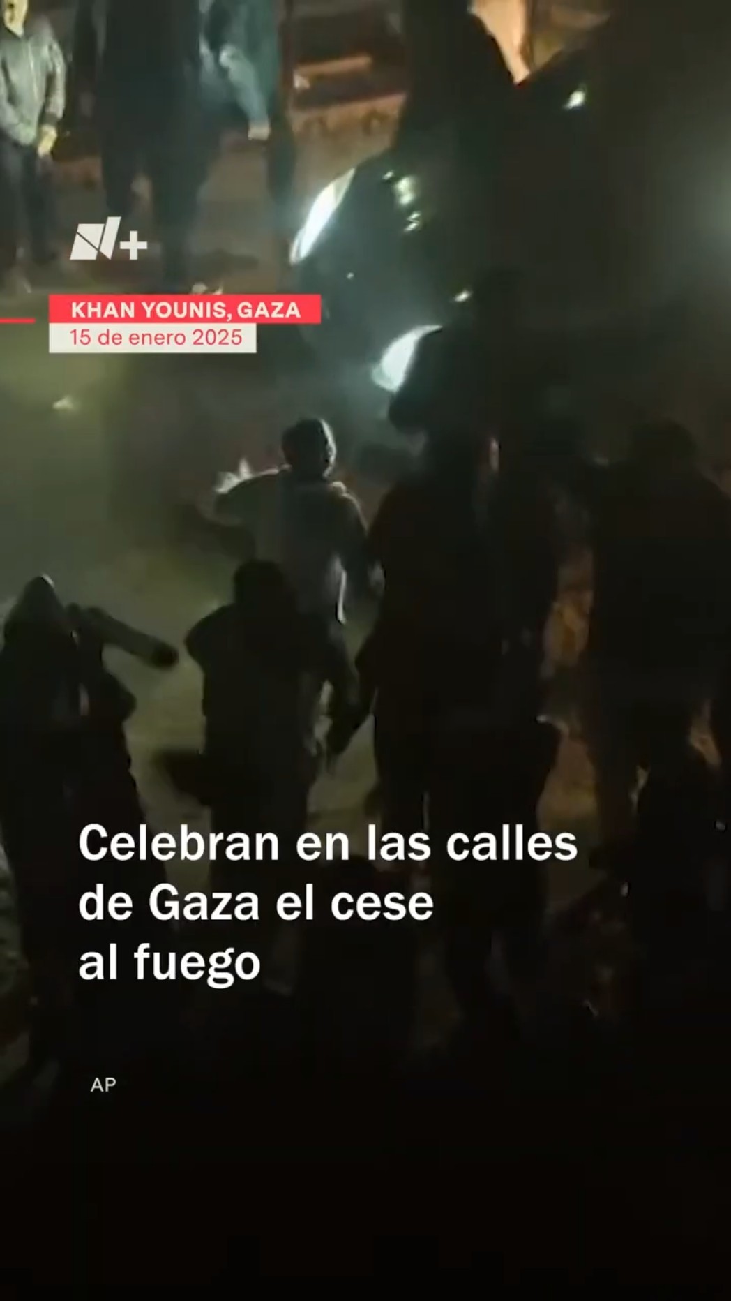 Así celebraron en las calles de Gaza y Tel Aviv el cese al fuego - N+ #Shorts