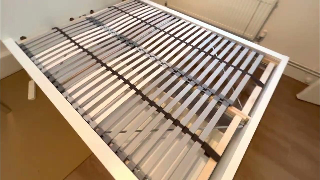 IKEA Malm Double Bed with lonset slats built by PP Flatpack Youtuber