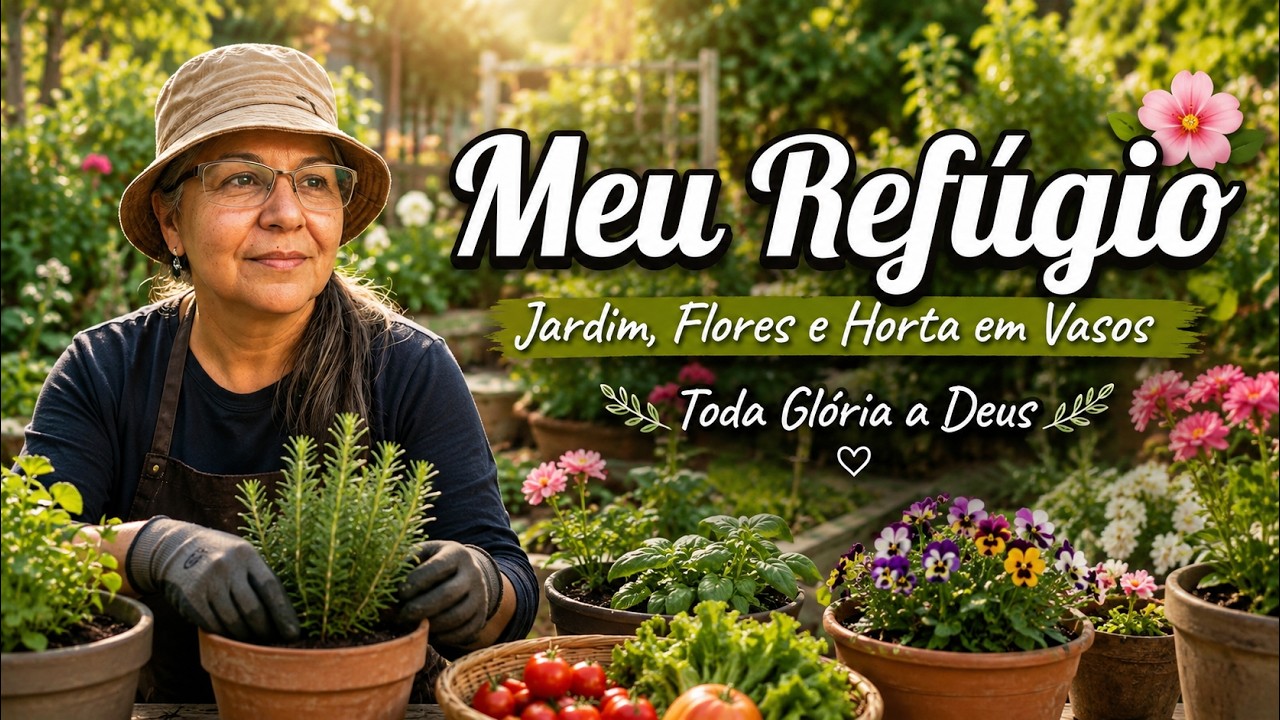 Rotina na horta e momento relaxante de contemplar o belo 😍