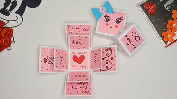 Two Layer Explosion Box Tutorial💕 by @lovee_gifting #explosionbox #handmadeexplosionbox #tutorial