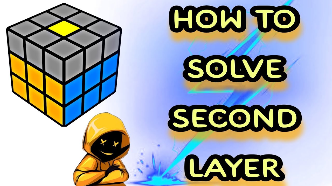 How to solve second layer of Rubik's cube || #cubervishvas - YouTube