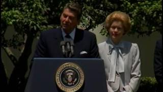 President Reagan Presents the Medal of Freedom to the family of Senator Jackson on June 26, 1984