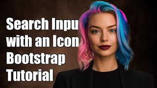 Search input with an icon Bootstrap