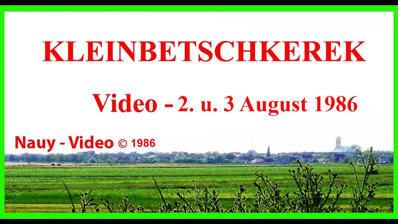 Kleinbetschkerek  200-Jahr-Feier u. 175 Jahre-Katholische Kirche am 2.  u. 3  August 1986