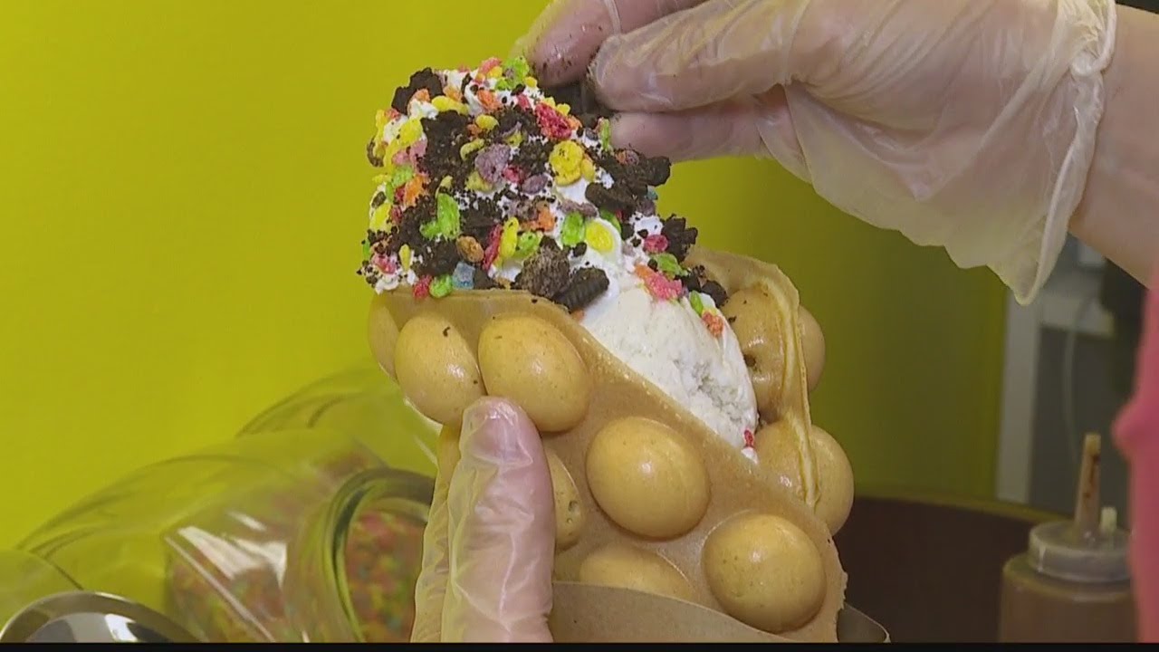 New ice cream shop features Hong Kong style bubble waffles