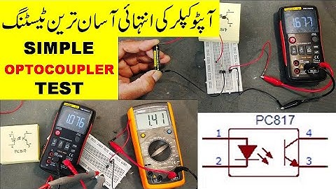 {460} Very Simple Optocoupler Testing, Opto-Isolator Test