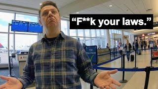 Sovereign Citizen Tries To Get Through a Security Checkpoint Without a Search