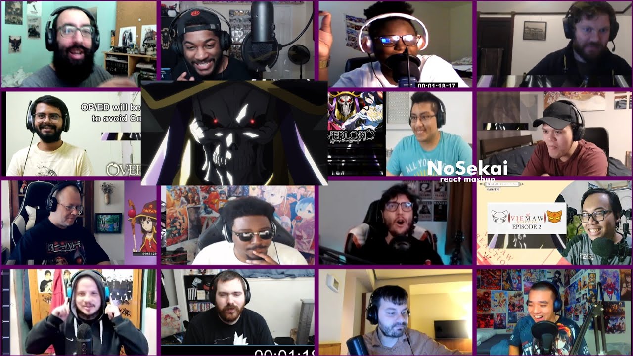 Overlord Opening 4 「Hollow Hunger」 - React Mashup (オーバーロードOP4)