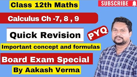  Maths Class 12th Important Questions Revision | CBSE 2024 | Calculus | #Maths #Revision #Class12