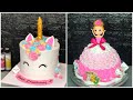 Làm bánh kem búp bê - unicor - how make doll cake and unicor - by DieuLinhCake