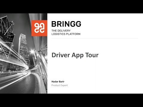 Webinar: Bringg Driver App Tour