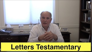 Letters Testamentary