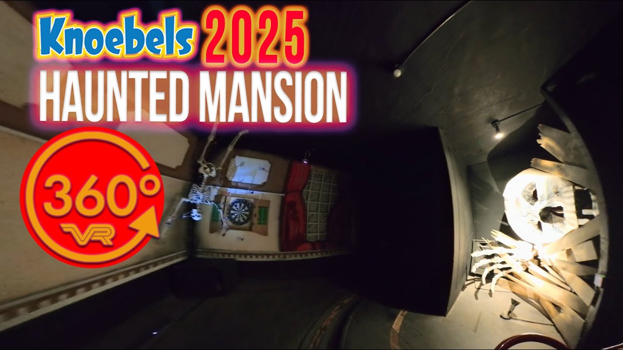 Knoebels Haunted Mansion 2025 Virtual Ride in 8K 360 with Insta360 X5!