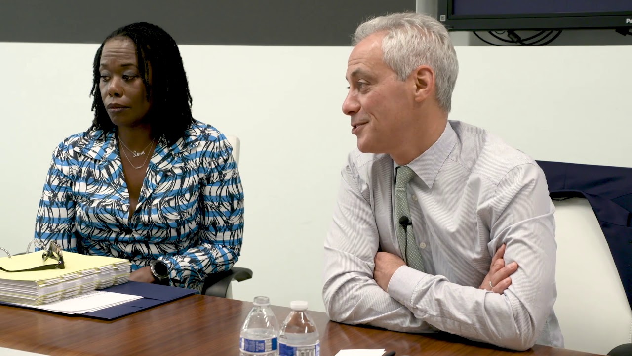 Mayor Rahm Emanuel on Ald. Roderick Sawyer's campaign donation distribution