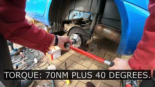 Skoda Roomster/Octavia Mk1, Audi A3, VW Golf/Bora rear wheel bearing replacement (no talking)