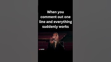 Commenting Out Code Like a Pro 😂 | Programming Meme