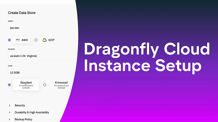 Dragonfly Cloud Instance Setup (Done in 120 Seconds)