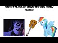 Ernesto de la cruz hits rainbow dash with a guitargrounded