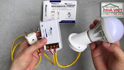 Hướng dẫn đấu nối và học lệnh công tắc điều khiển từ xa 1kM công suất lớn Honest HT-6220KGD