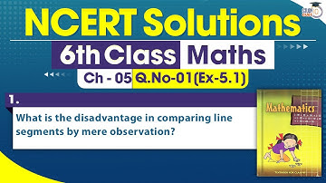 NCERT Solutions Class 6 Maths Chapter 5 Exercise 5.1 Question No.1 | Understanding Elementary Shapes