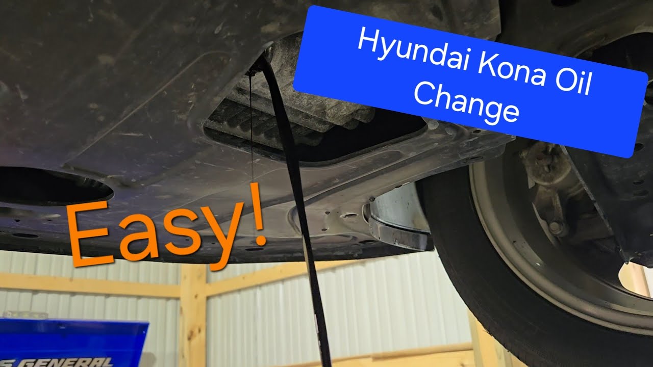 2023 Hyundai Kona SEL Oil Change - YouTube