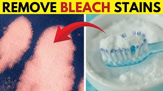How to Completely Remove Bleach Stains from Clothes Whether Colored OR White