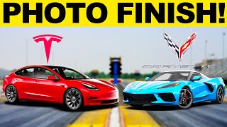 New 2023 Chevy Corvette vs Tesla Model 3 Performance | You Won't Believe It!