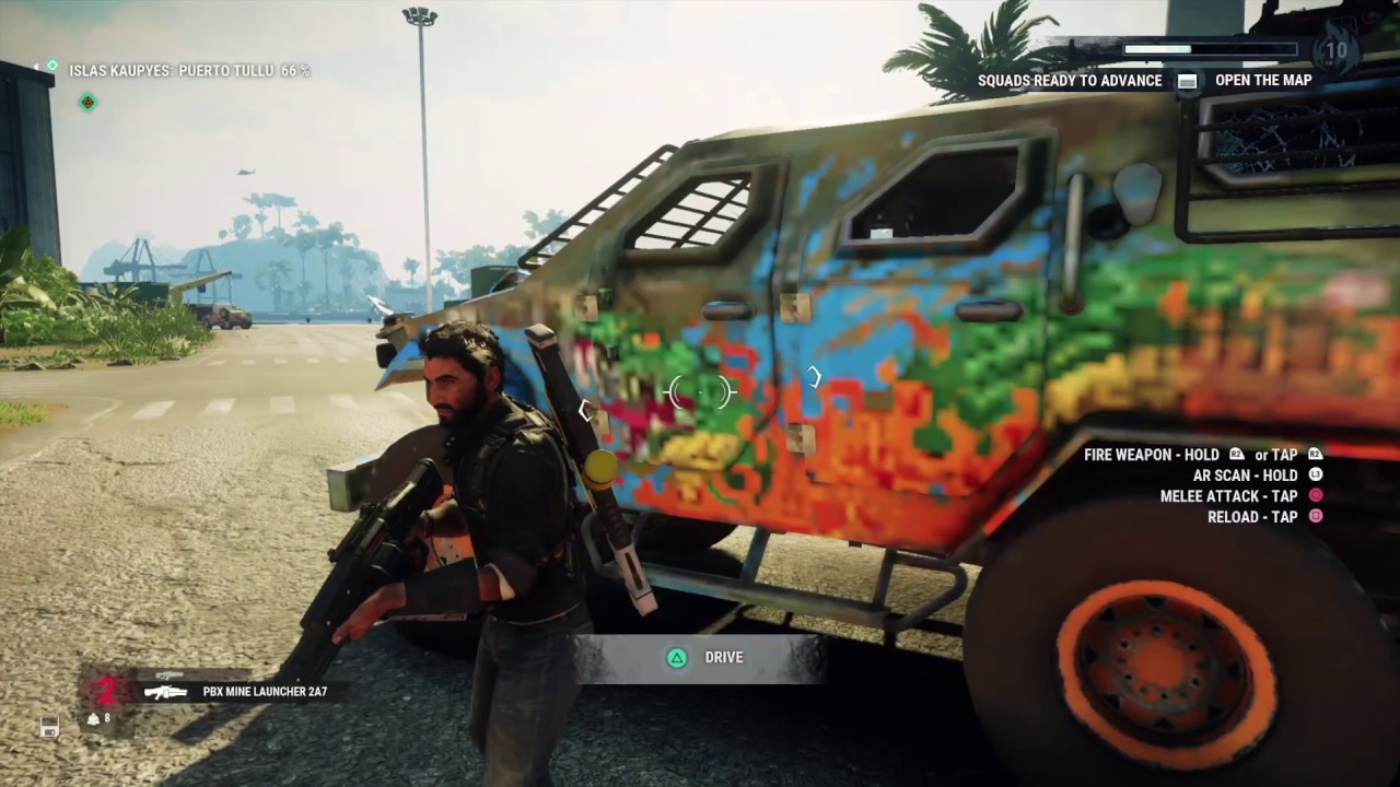 Just Cause 4 Car stunt with map at Islas Kaupyes Puerto Tullu YouTube