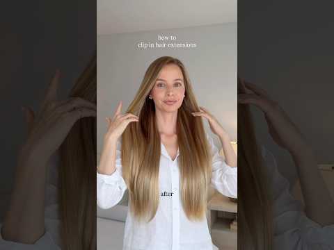How to clip in hair extensions so they look natural✨