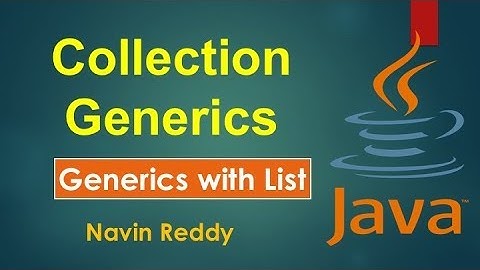 #11.3 Collection and Generics | Generics with List