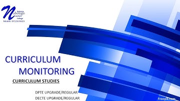 Curriculum monitoring
