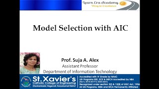 Model Selection with AIC