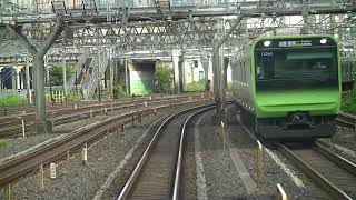 JR東日本　山手線外回り　前面車窓  ④  田端駅～上野駅   2019年10月4日