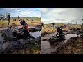 Polaris Sportsman vs Canam Renegade/testing out mud holes.