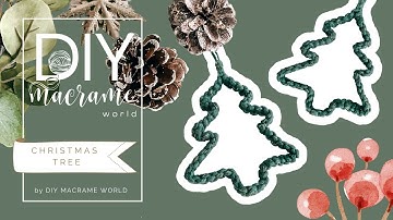 DIY EASY Macramé 🎄CHRISTMAS TREE 🎄by DIY MACRAME WORLD