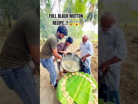 FULL BLACK MUTTON RECIPE...!!😨😱 #shorts #foryou