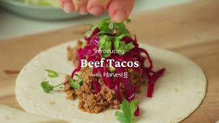 Quick Beef Taco Recipe With Harvest B Booster Proteins