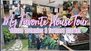 Stunning House Tours, The Most Deluxe Brownies Recipe, & Farmers Market Trip! Let's Do It!