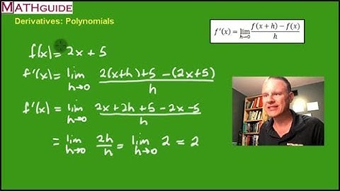 Derivatives: Polynomials