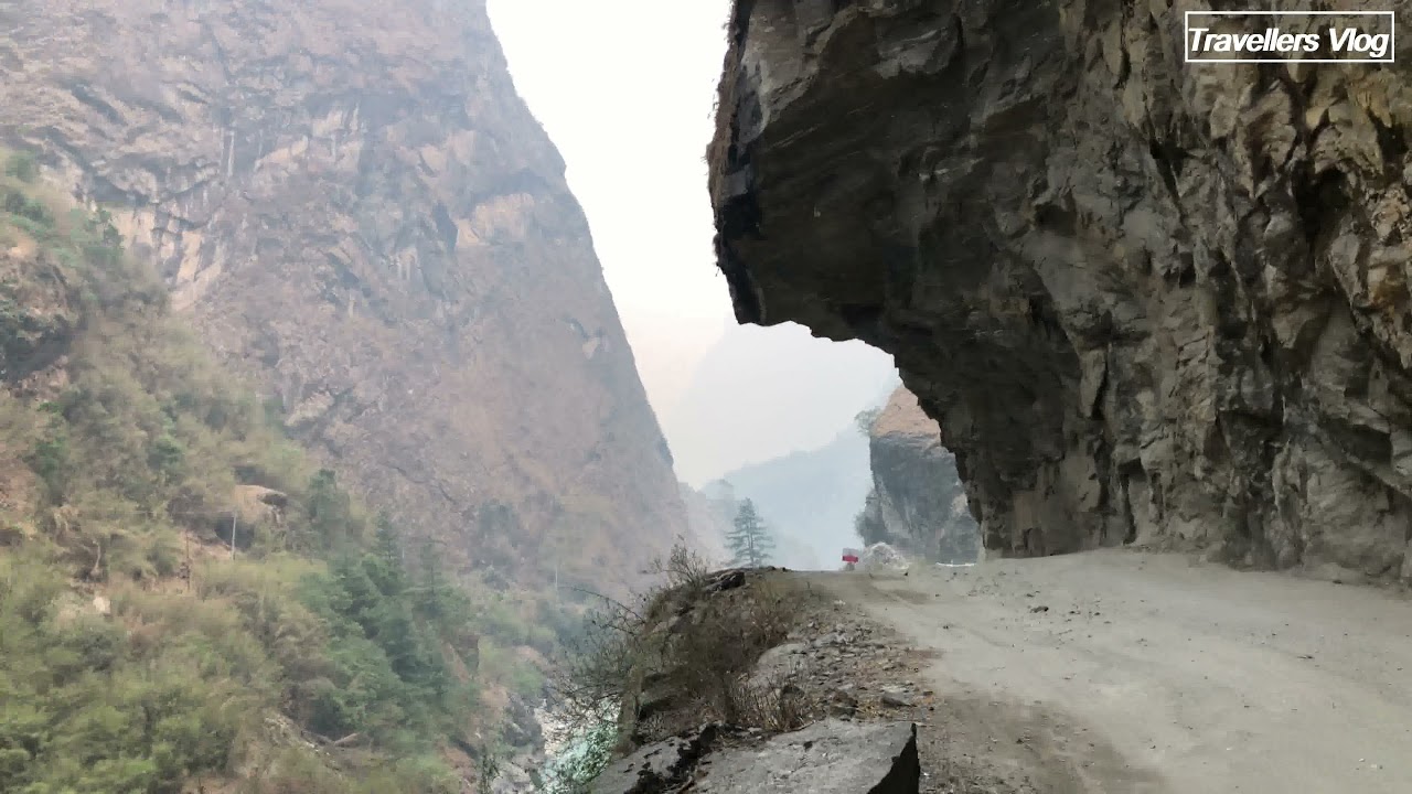 The most dangerous road in Nepal Deadliest Mountain Road YouTube