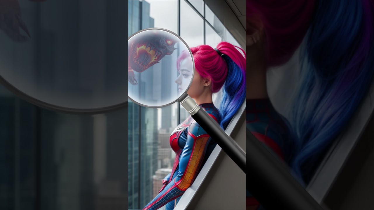 Spider-Woman vs Window??, Look like amazing deal! BUT Monster invisible behind all of that - 