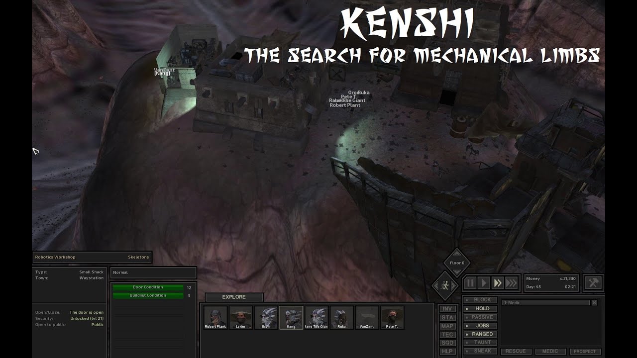 kenshi (Cannibal Start) The Search for Mechanical Limbs YouTube