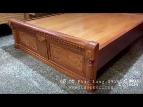 Video Giường ngủ gỗ Gõ Đỏ _ Phản liền _ Đồ Gỗ Phúc Long _... - youtube