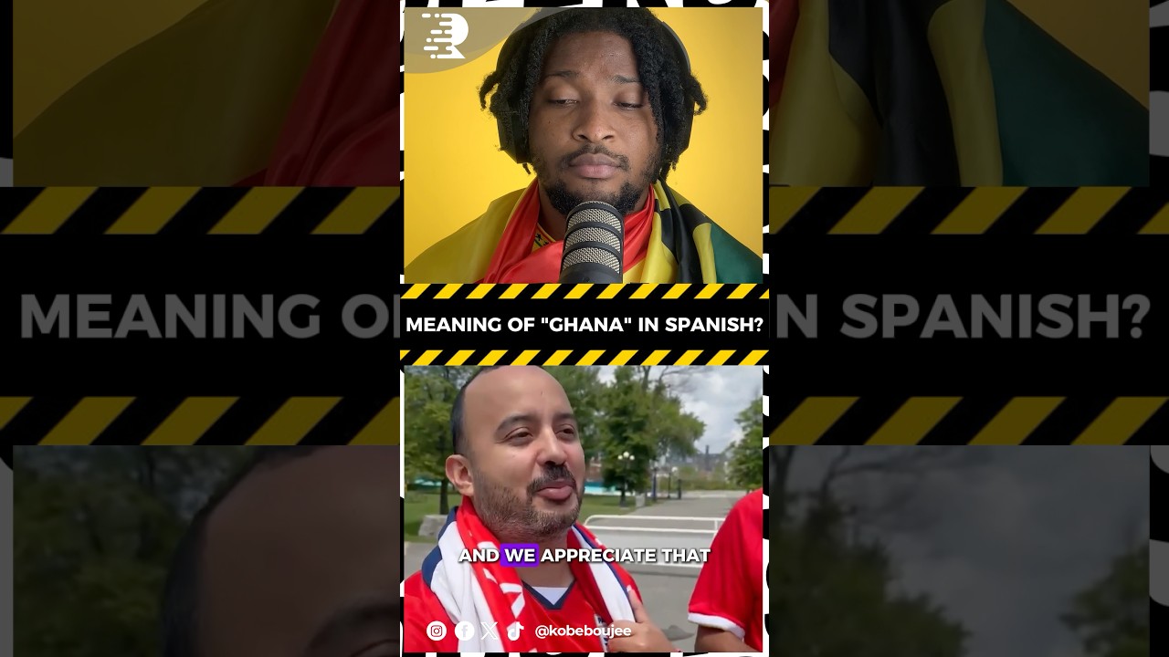 THE NAME “GHANA” HAS A DIFFERENT MEANING IN SPANISH - PANAMA FANS🇬🇭😂